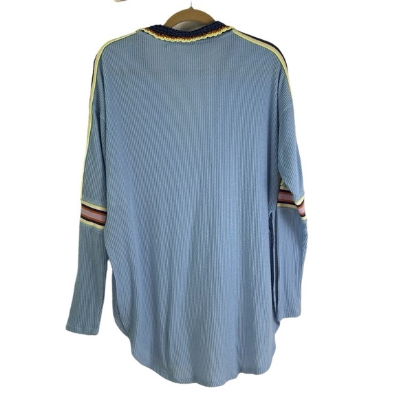 Free People We The Free Feeling Magical Ribbed Knit Swit V-Neck Top Women SZ XS - Picture 4 of 15